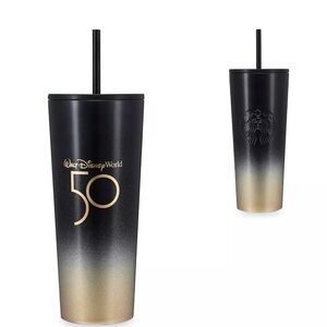 Walt Disney World 50th Anniversary Starbucks Stainless Steel Tumbler NWOT